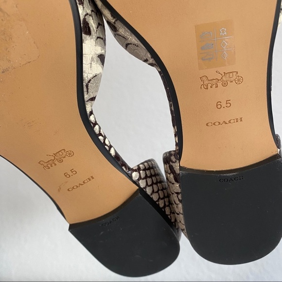 NWOT Coach Snakeskin Flats - Picture 7 of 7